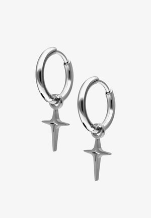Wildcat, MINI POLAR STAR HOOPS PAIR - Earrings - Silber