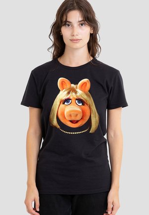 Disney, THE MUPPETS MISS PIGGY FACE - T-Shirt print - black