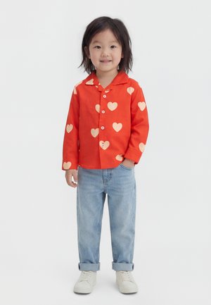 Mini Rodini HEARTS SHIRT UNISEX - Πουκαμίσα με κουμπιά - red