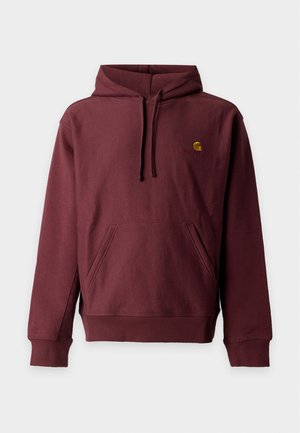 Carhartt WIP, HOODED AMERICAN SCRIPT  - Hættetrøje - amarone
