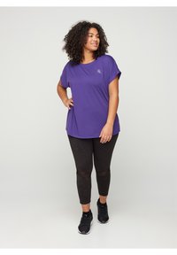 Active by Zizzi T-Shirt basic - purple