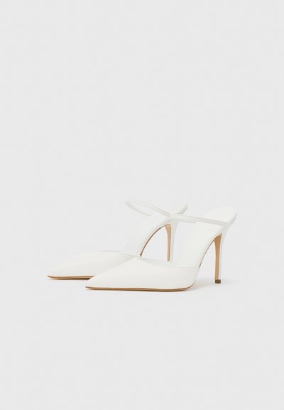 GIABORGHINI THE POINT - Pantofle na podpatku - optic white