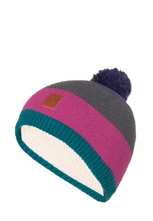 GRYLLEFJORD BOBBLE - Gorro - midnight petrol/dark pink/anthracite