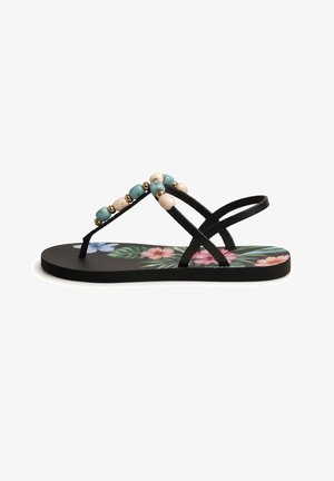 Yamamay, TAHITI - SLIPPERS - Sandalias de dedo - black floral