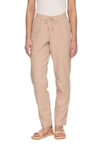QS ELSASTISCHEM BUND - Broek - beige