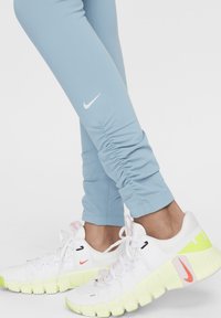 Nike Performance DRI-FIT -WAISTED ONE - Leggings - denim turquoise white