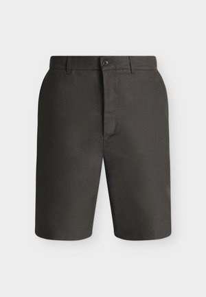 Les Deux, SLUB SUIT SHORTS - Shorts - raven grey