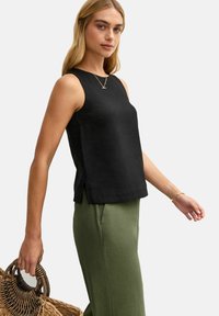 New Look - LOOK SLEEVELESS - Top - black Miniatuurafbeelding 1
