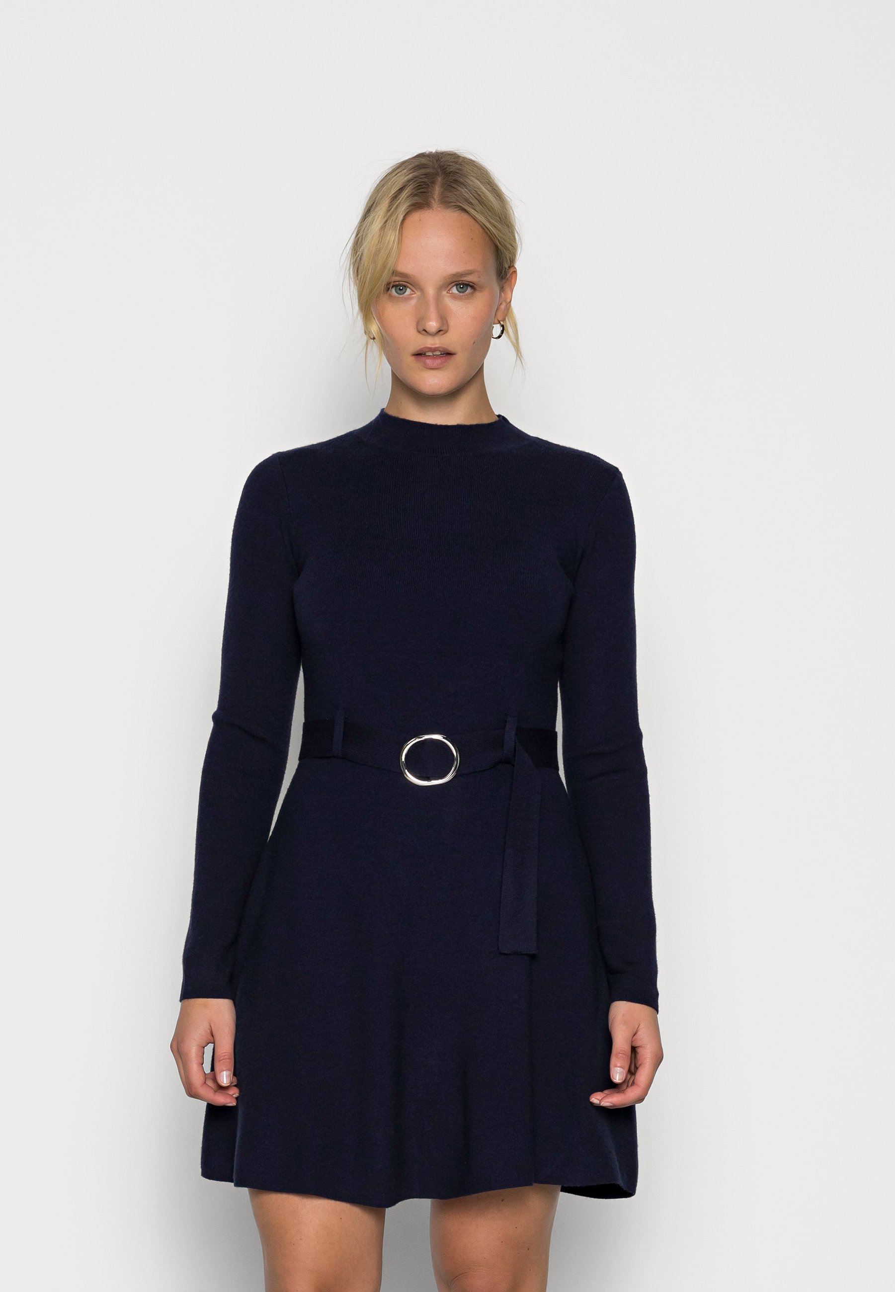 black belted jumper dress