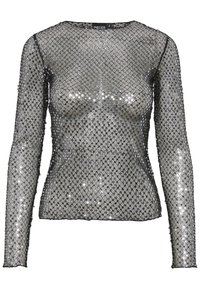 Pieces PCRISSI - Topper langermet - black/silver