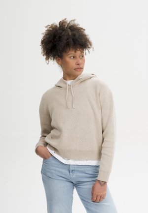 MELA, STRICK KAPUZENPULLOVER STYLE JANISHA - Pullover - kiesel melange