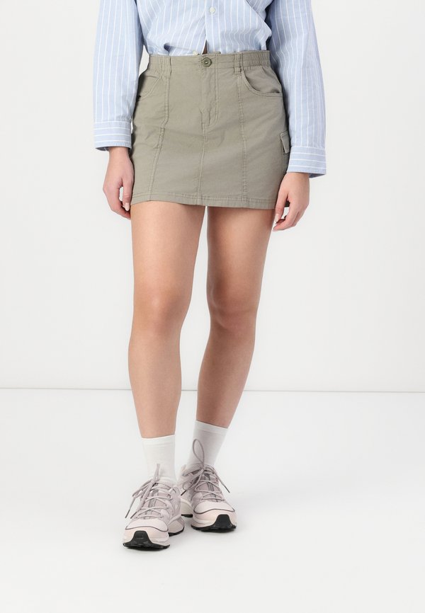 CRUISIN CARGO - Mini skirt - sage