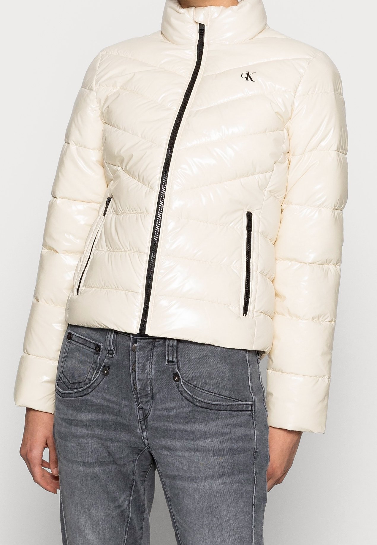 Calvin Klein Jeans Veste d'hiver off-white/écru (Seconde main