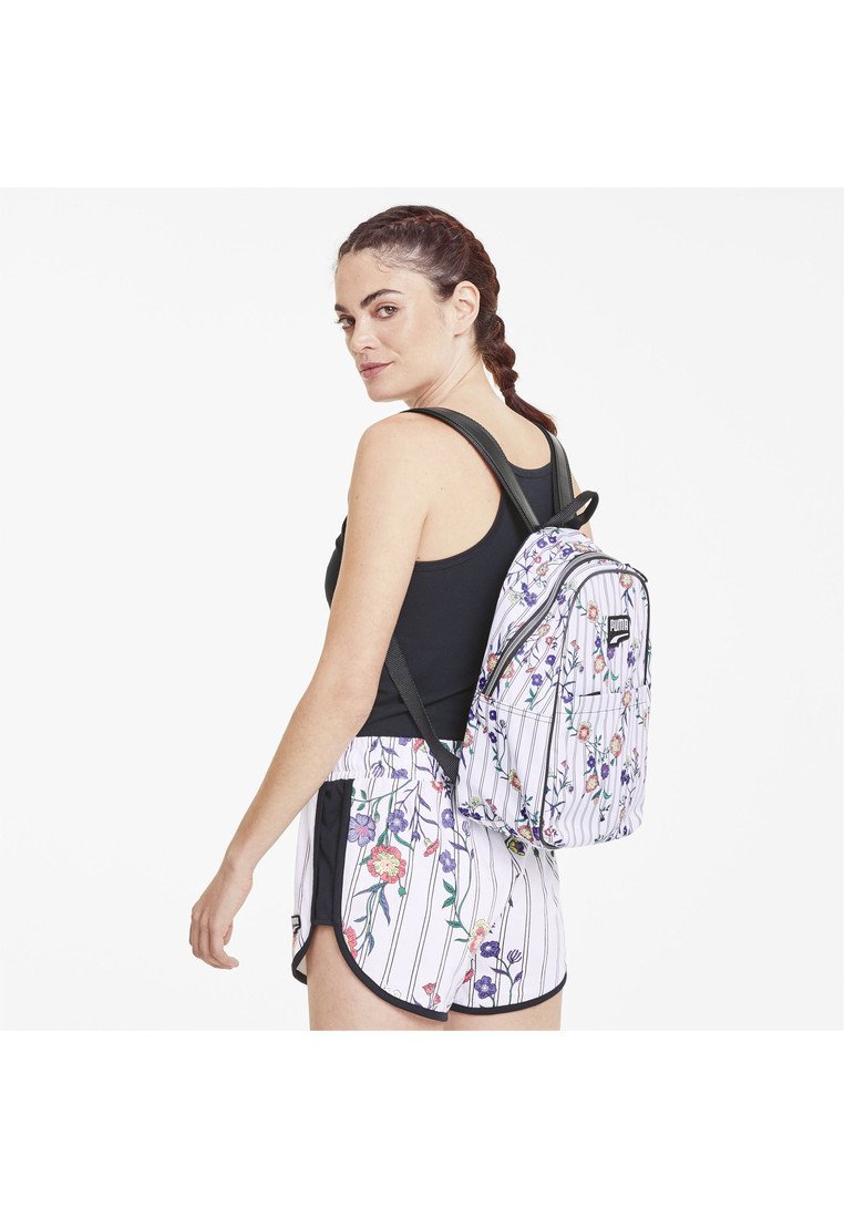Puma PRIME TIME FESTIVAL - Rugzak - white-black-flower aop/wit - Zalando.nl