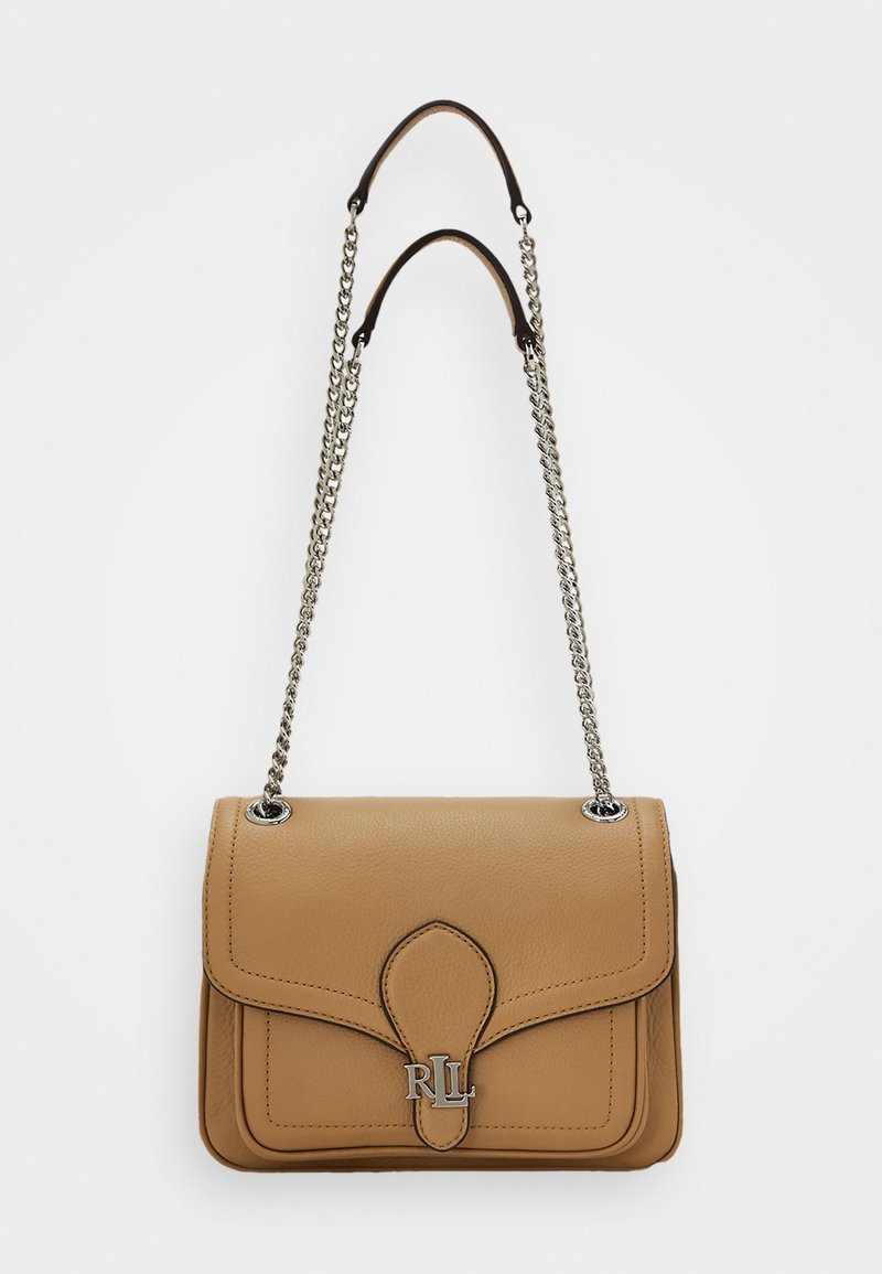 Lauren Ralph Lauren PEBBLED SMALL BRADLEY CONVERTIBLE BAG - Umhängetasche - camel