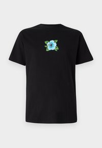 SCREAMING HIBISCUS FRONT UNISEX - T-shirts med print - black