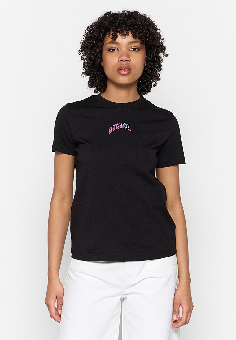 Diesel T-shirt print zwart Diesel T-shirt print zwart