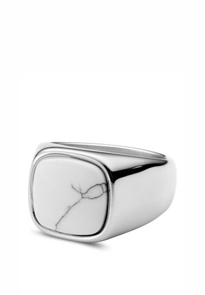 LUCLEON ARAS - Ring - white steel silver