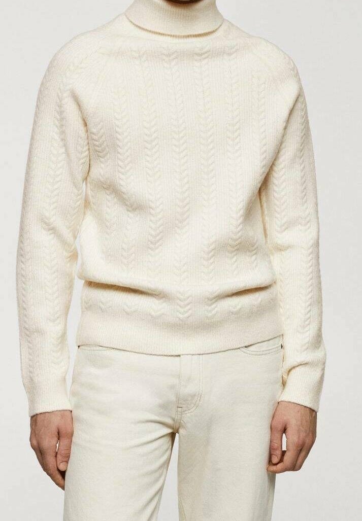 Pullover Damen Norweger Pullover Strickpullover Beige Herren Mango