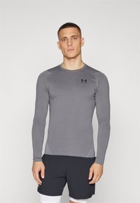 Under Armour - Langærmet T-shirt - carbon heather/black Miniaturebillede 1