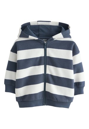 Next Sweatjacke - white/blue stripe