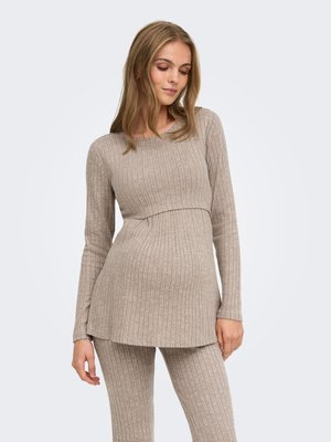ONLY MATERNITY, TOP OLMLOLA TOP - Пуловер - mocha meringue