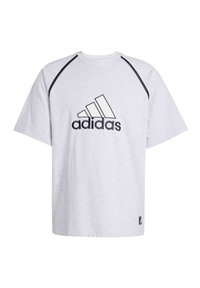 BADGE TEE - T-shirts med print - light grey heather