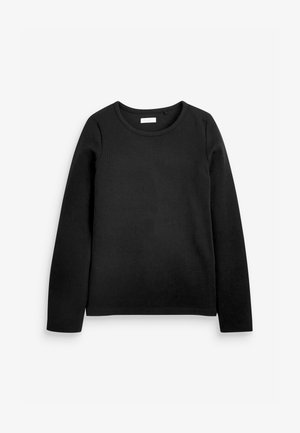 Langærmet T-shirt - black