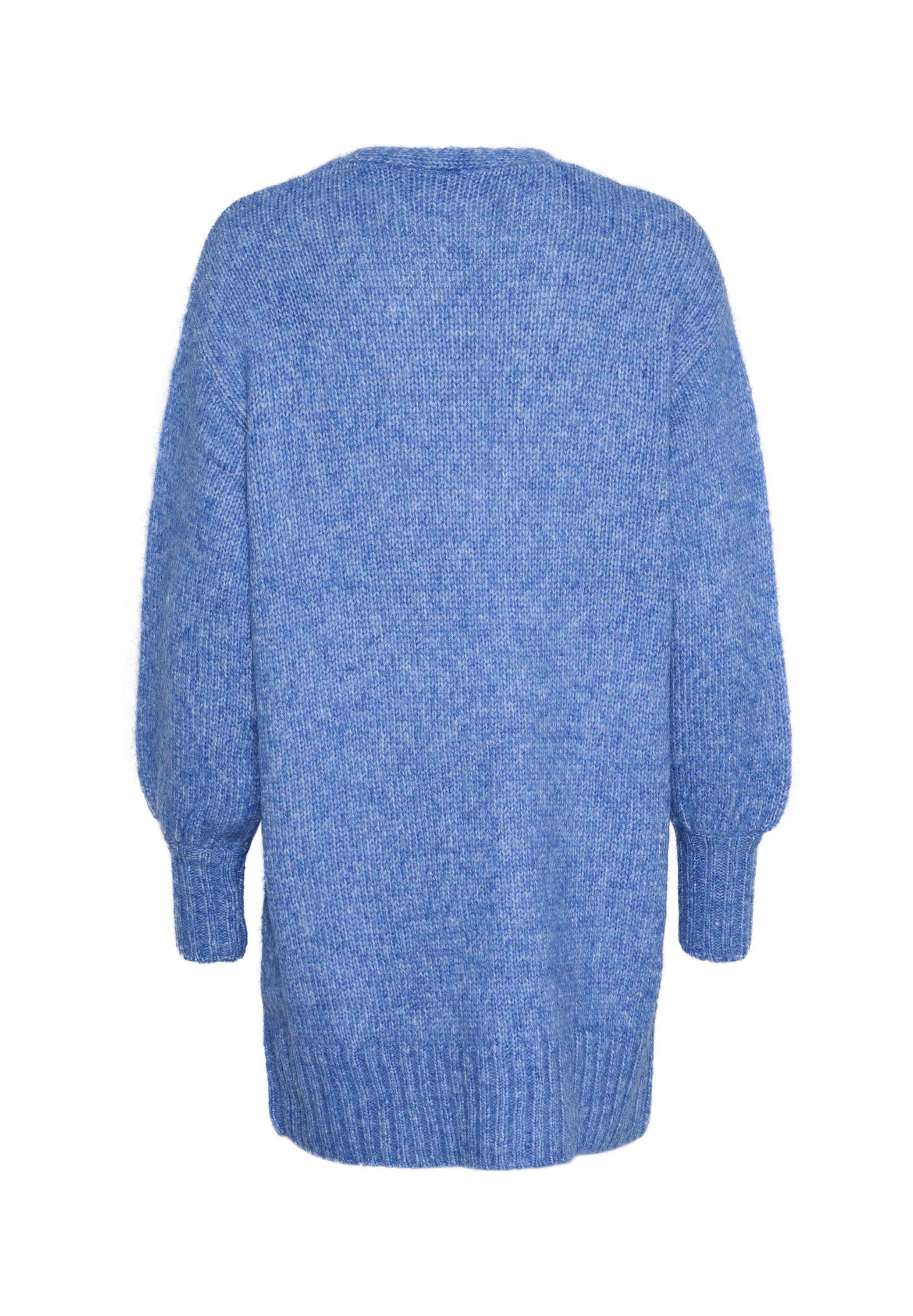 45R☆フロートケーブルのニットソーチュニック/サックスブルー♪ 45R（フォーティファイブアール）の「フロートケーブルのニットソー