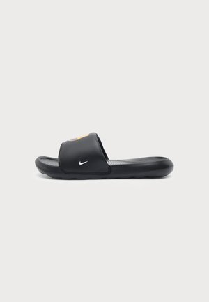 Nike Performance VICTORI ONE SLIDE UNISEX - Indendørsfodboldstøvler - black/imperial purple/midwest gold coloured