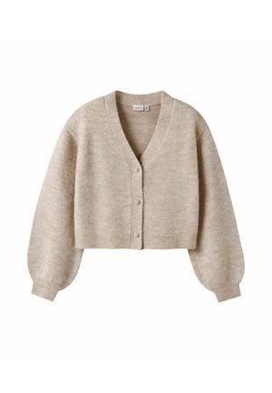 NKFNINA CARD - Strickjacke - peyote melange