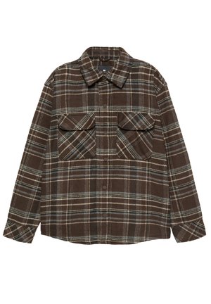 CHECK - Lichte jas - brown