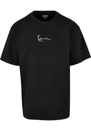 T-shirt med print - black