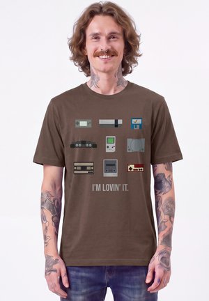 watapparel, VIDEOGAMES UNISEX - T-shirt print - mocha