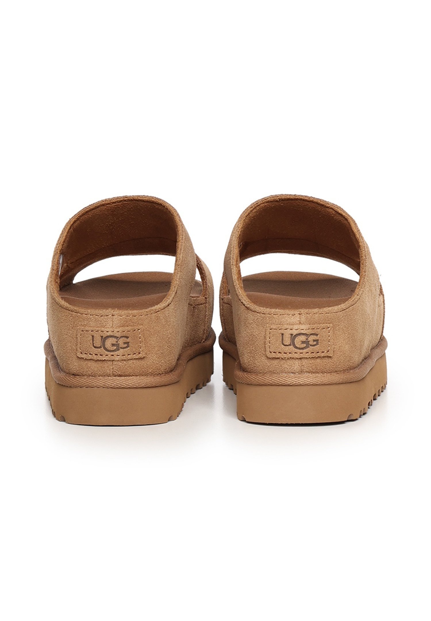 UGG SLIPPERS GOLDENSTAR HI CUTOUT - Muiltjes met hak - beige