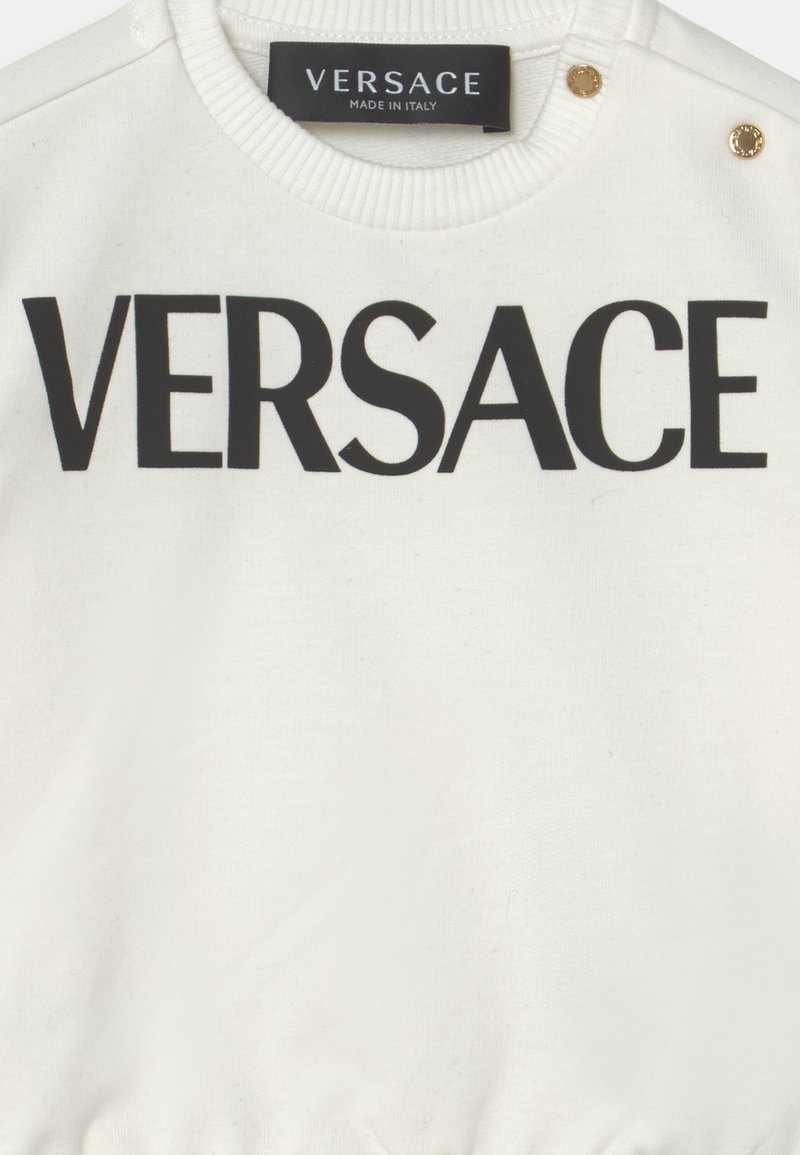 Kinder Shirts & Tops | Versace LOGO GRECA UNISEX Sweatshirt bianco/nero/weiß - ED40177 Kinder Shirts & Tops | Versace LOGO GRECA UNISEX Sweatshirt bianco/nero/weiß - ED40177