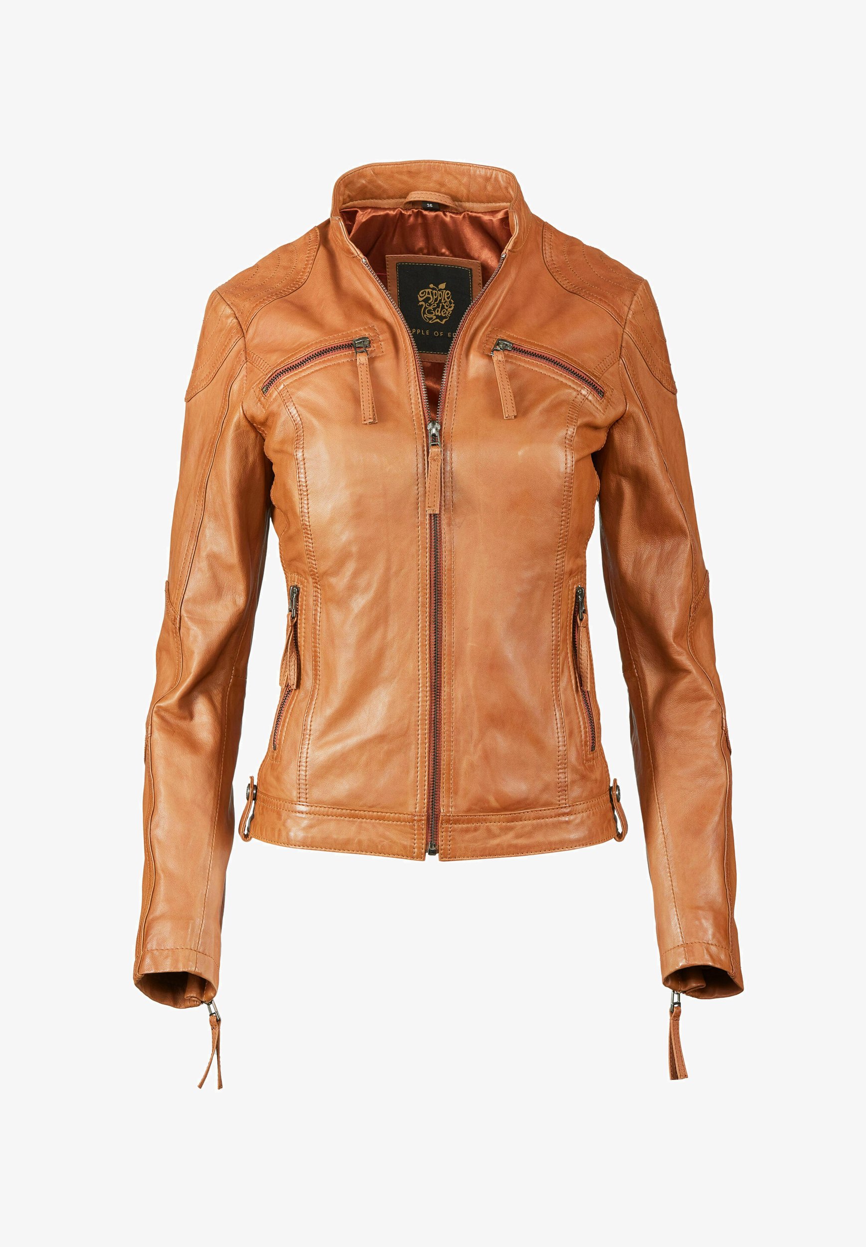 Jacket Biker Lederjacke Braun Gipsy Lederjacke Damen Grün Kurze