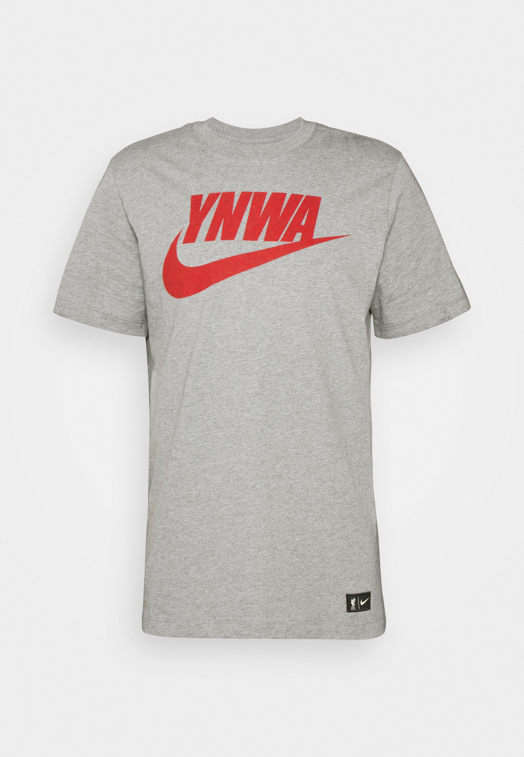 Nike Performance LIVERPOOL FC VOICE TEE - Vereinsmannschaften - carbon  heather/rush red/dunkelgrau - Zalando.de