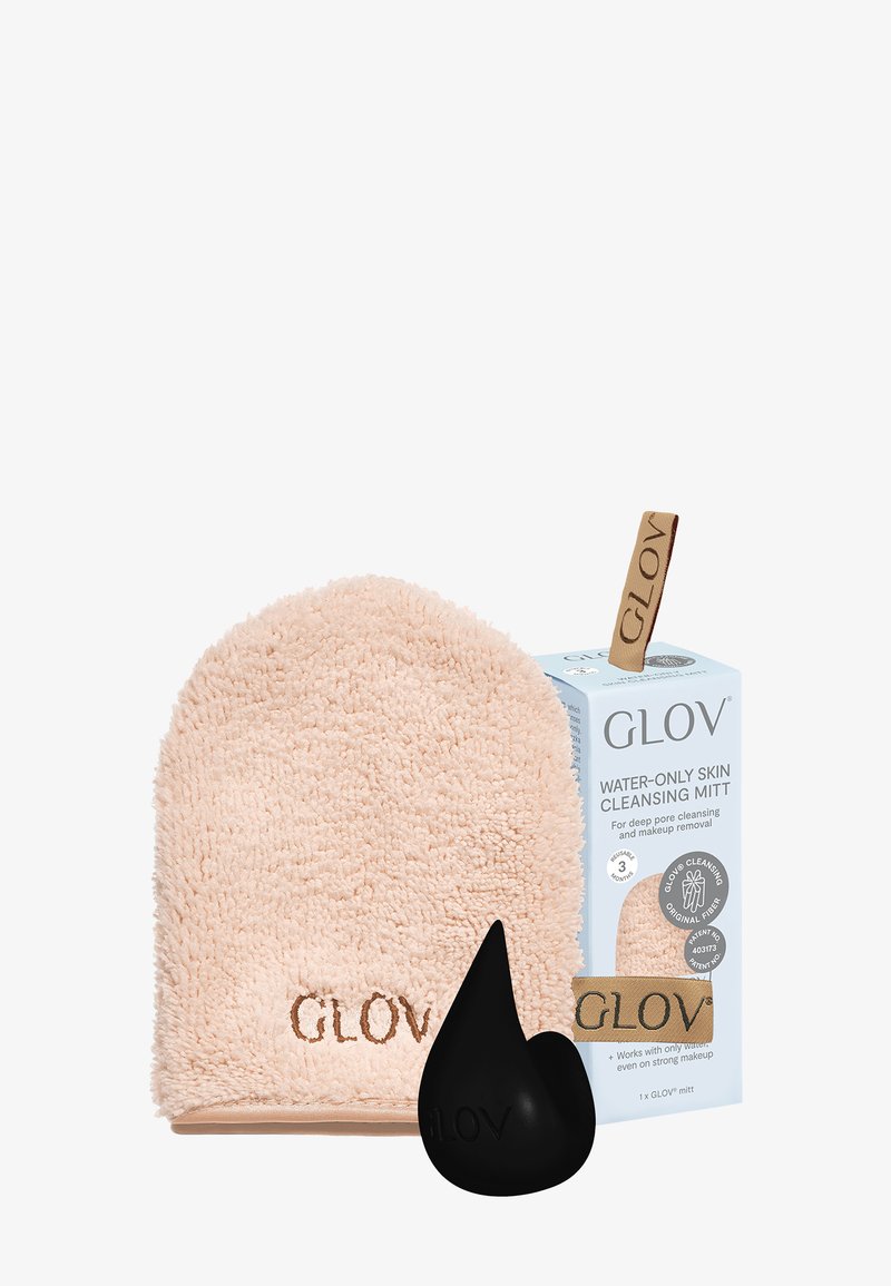 Glov GLOV® WATER-ONLY MAKEUP REMOVER AND SKIN CLEANSING MITT + HOOK - Ansiktsvårdsset - desert sand