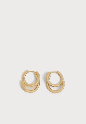 Otiumberg, SMALL PAVÉ SPIRALIS HOOPS - Boucles d'oreilles - gold-coloured