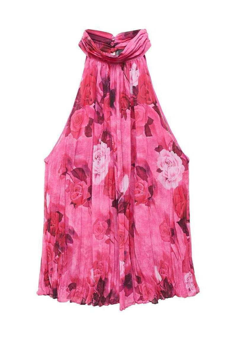 Fuchsia Top halterneck