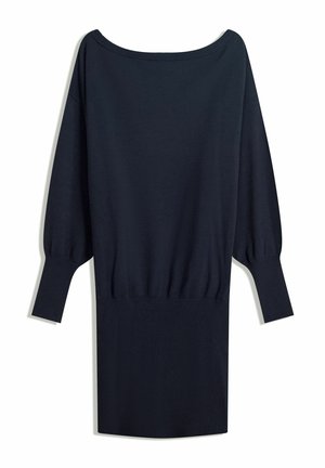 Stickad klänning - dark blue