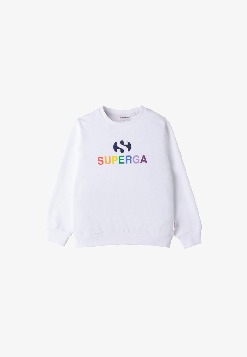 Superga ROUND NECK - Felpa - bianco