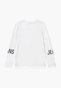 Calvin Klein Jeans STRETCH LOGO - Top s dlouhým rukávem - white