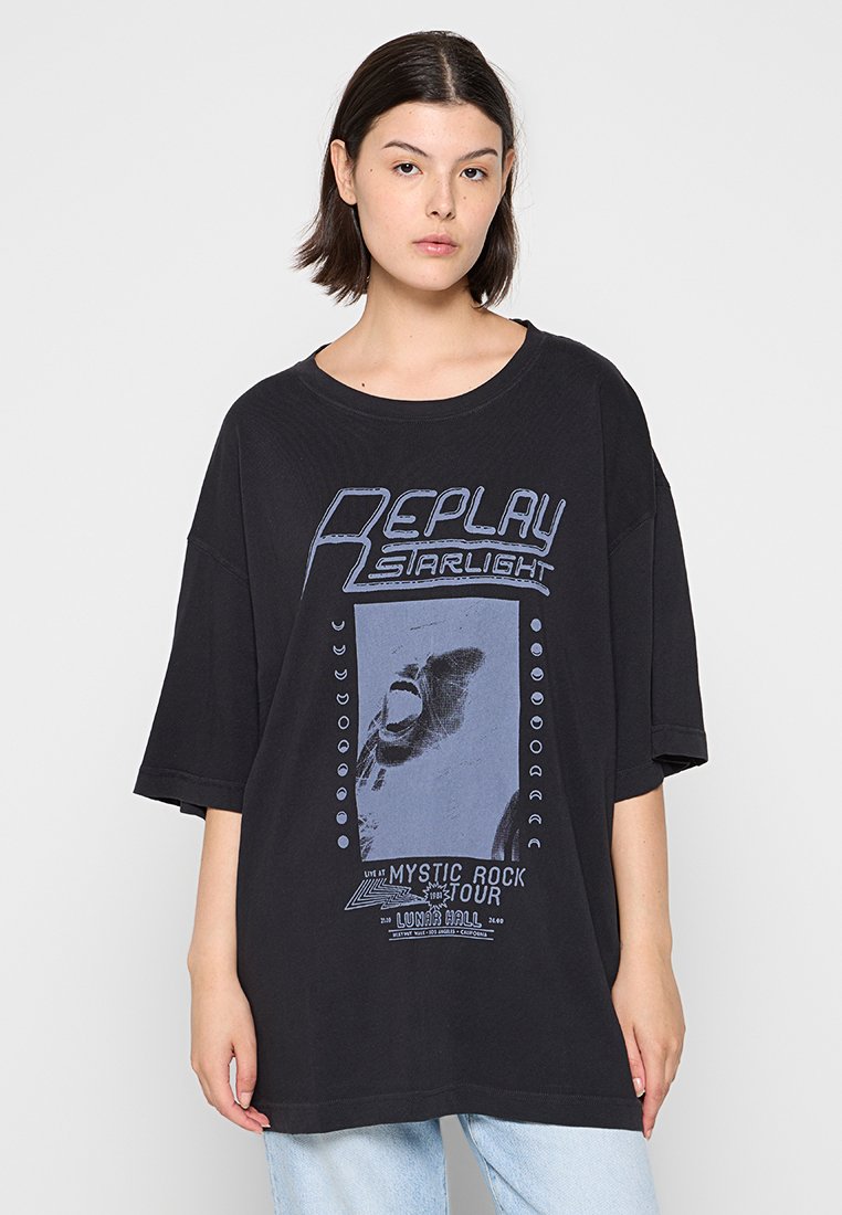 Replay Longsleeve zwart Replay Longsleeve zwart