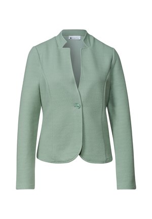 Street One, BLAZER MIT REVERSKRAGEN UND STRUKTUR - Blazer - eucalyptus green
