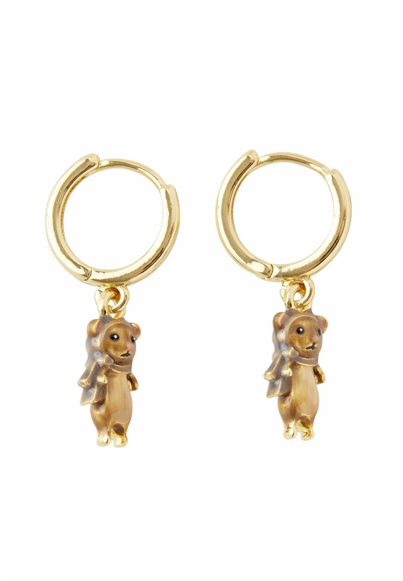 FABLE ENGLAND ENAMEL RALPH MOUSE - Earrings - gold coloured/gold ...