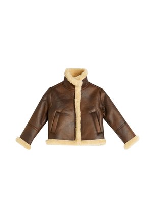 Giacca in similpelle - brown