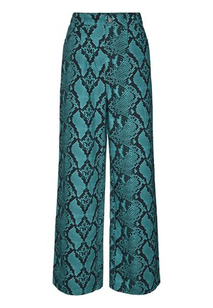 SOMETHINGNEW KAMALA MID RISE PANTS - Trousers - tile blue
