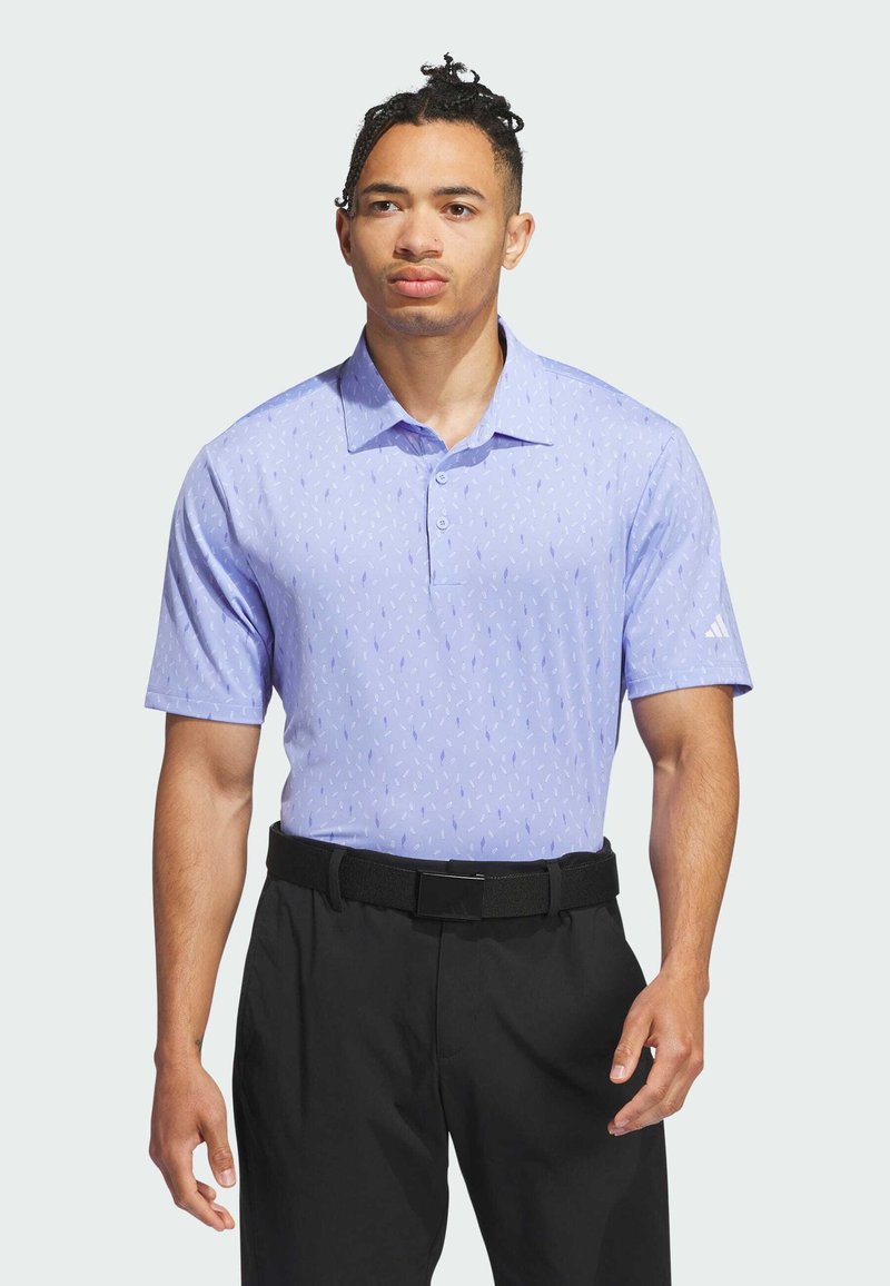 adidas Performance ULTIMATE365 ALLOVER PRINT - Polo shirt - blue spark